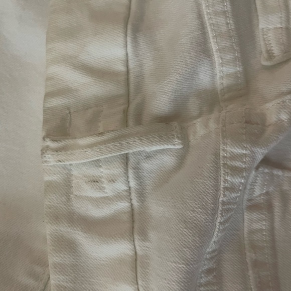 NWT MOTHER x Revolve The Looker White Distressed High Rise Skinny Jeans Size 24 - Picture 10 of 10